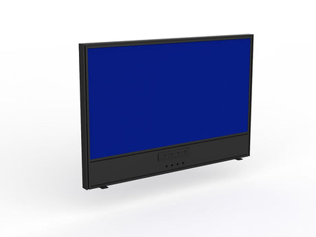 OL Studio Screen with Ducting for Agile Shared Desk – Breath Fabric with Black Frame
