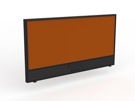 OL Studio Screen with Ducting for Agile Shared Desk – Breath Fabric with Black Frame