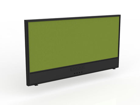 OL Studio Screen with Ducting for Agile Shared Desk – Splice Fabric with Black Frame