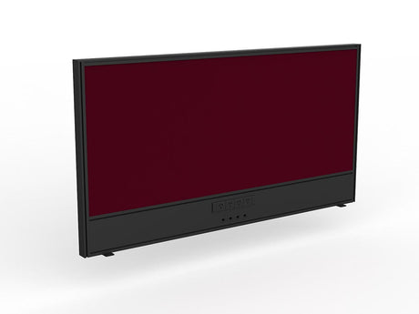 OL Studio Screen with Ducting for Agile Shared Desk – Breath Fabric with Black Frame