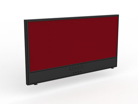 OL Studio Screen with Ducting for Agile Shared Desk – Splice Fabric with Black Frame