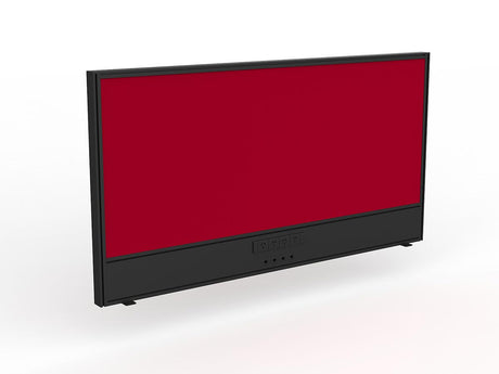 OL Studio Screen with Ducting for Agile Shared Desk – Breath Fabric with Black Frame