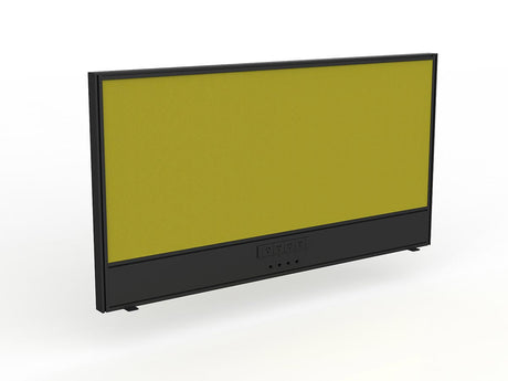 OL Studio Screen with Ducting for Agile Shared Desk – Splice Fabric with Black Frame