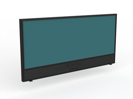 OL Studio Screen with Ducting for Agile Shared Desk – Splice Fabric with Black Frame