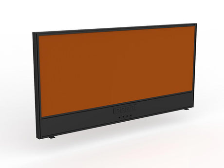 OL Studio Screen with Ducting for Agile Shared Desk – Breath Fabric with Black Frame