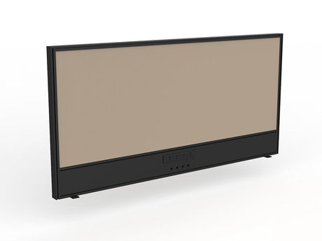 OL Studio Screen with Ducting for Agile Shared Desk – Breath Fabric with Black Frame