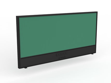OL Studio Screen with Ducting for Agile Shared Desk – Breath Fabric with Black Frame