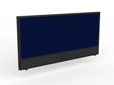 OL Studio Screen with Ducting for Agile Shared Desk – Breath Fabric with Black Frame