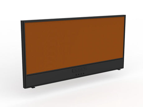 OL Studio Screen with Ducting for Agile Shared Desk – Splice Fabric with Black Frame