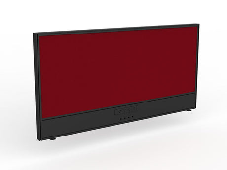 OL Studio Screen with Ducting for Agile Shared Desk – Splice Fabric with Black Frame