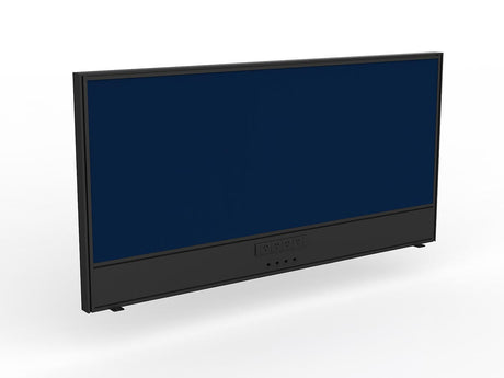 OL Studio Screen with Ducting for Agile Shared Desk – Breath Fabric with Black Frame