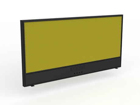 OL Studio Screen with Ducting for Agile Shared Desk – Splice Fabric with Black Frame