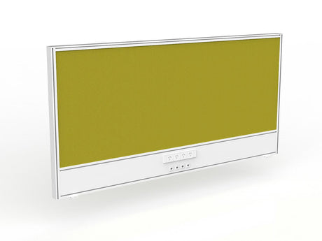 OL Studio Screen with Ducting for Agile Shared Desk – Splice Fabric with White Frame