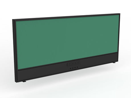 OL Studio Screen with Ducting for Agile Shared Desk – Breath Fabric with Black Frame
