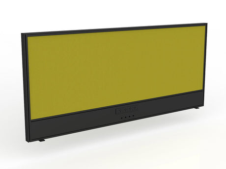OL Studio Screen with Ducting for Agile Shared Desk – Splice Fabric with Black Frame