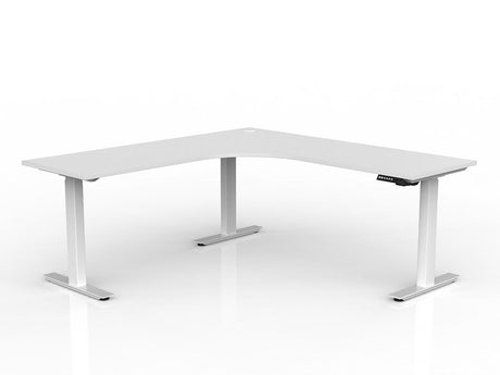 OL Agile Electric Height Adjustable 90° Corner Workstation