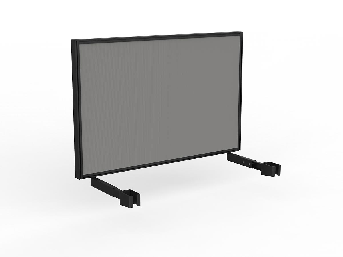 OL Studio Deskmount Screen for Agile Individual Desk – Breath Fabric Black Frame