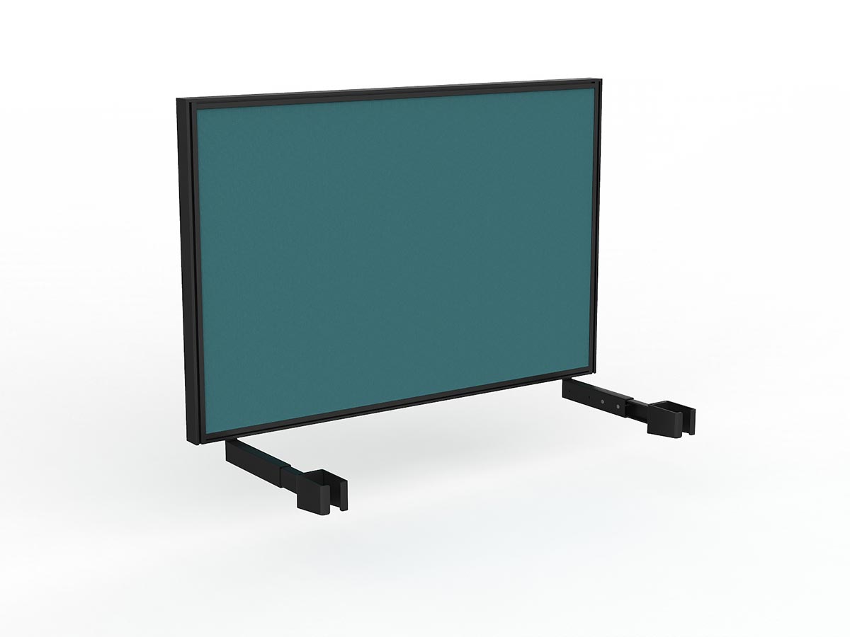 OL Studio Deskmount Screen for Agile Individual Desk – Splice Fabric Black Frame