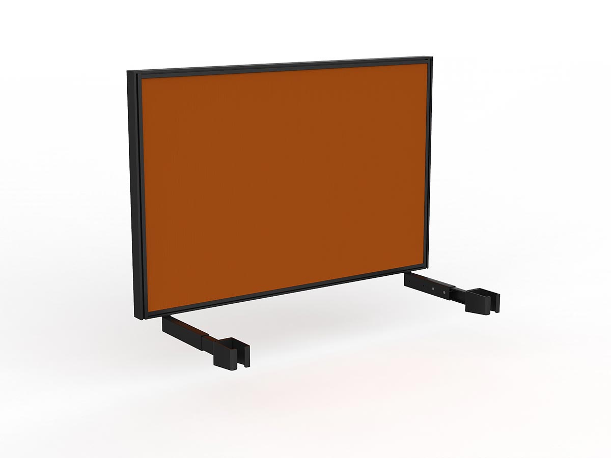 OL Studio Deskmount Screen for Agile Individual Desk – Breath Fabric Black Frame