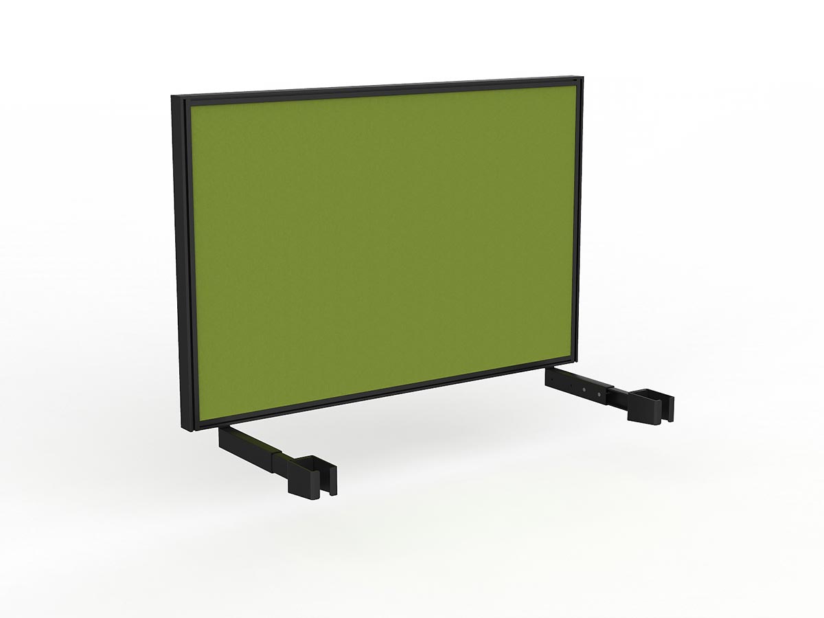 OL Studio Deskmount Screen for Agile Individual Desk – Splice Fabric Black Frame
