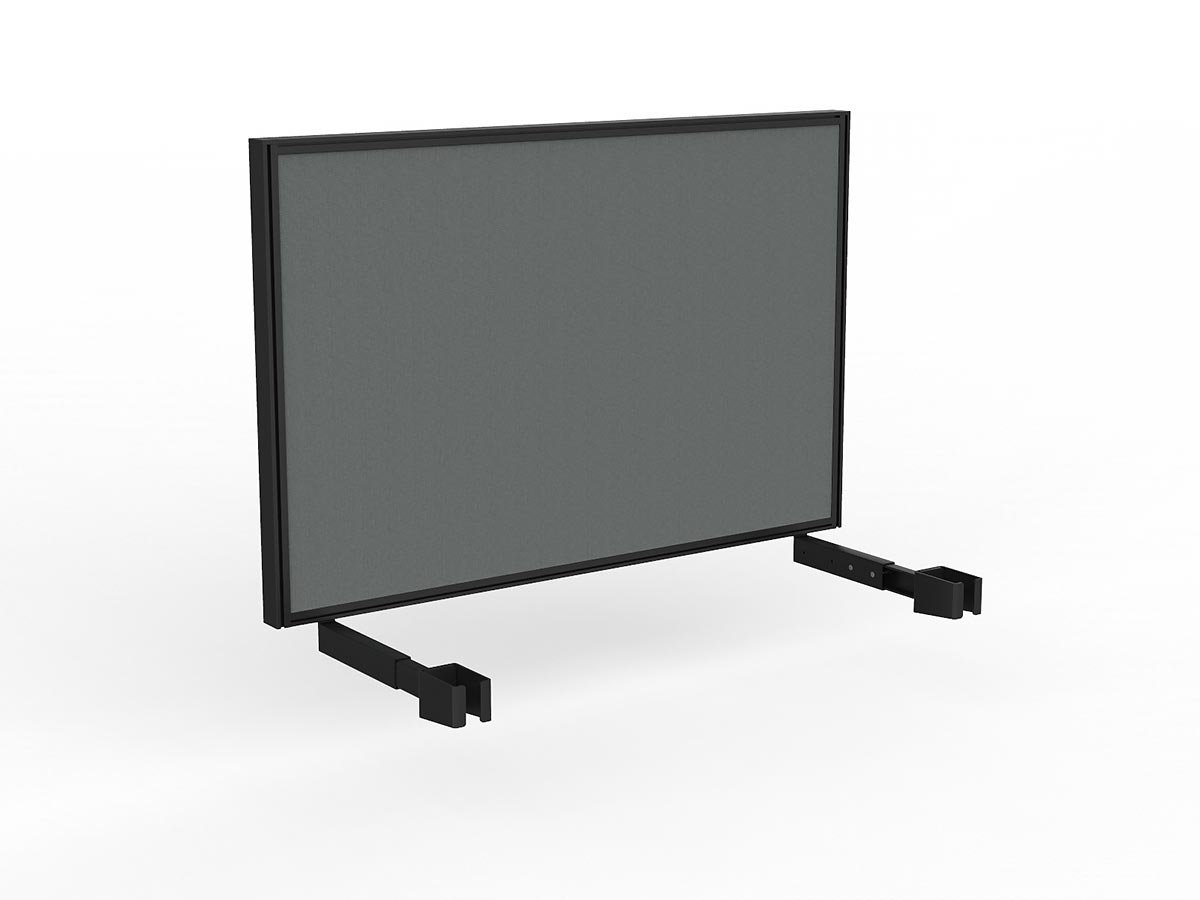OL Studio Deskmount Screen for Agile Individual Desk – Splice Fabric Black Frame