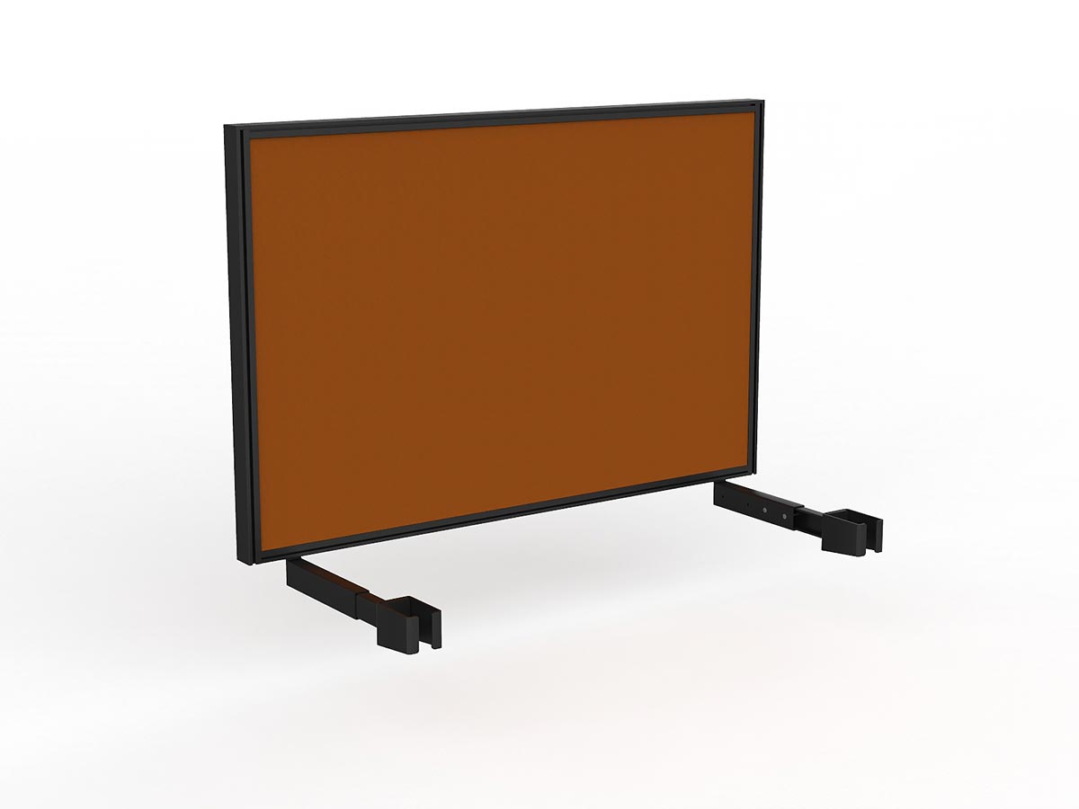 OL Studio Deskmount Screen for Agile Individual Desk – Splice Fabric Black Frame