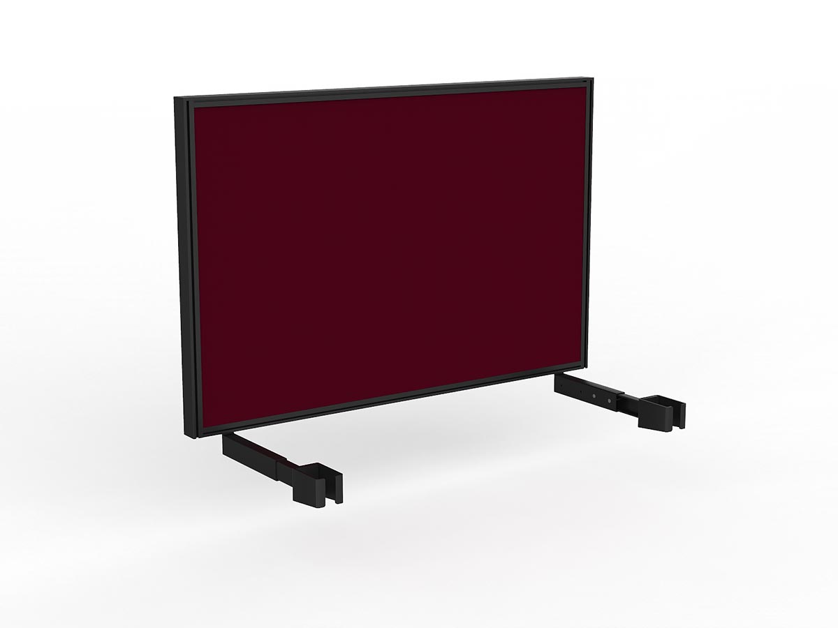 OL Studio Deskmount Screen for Agile Individual Desk – Breath Fabric Black Frame