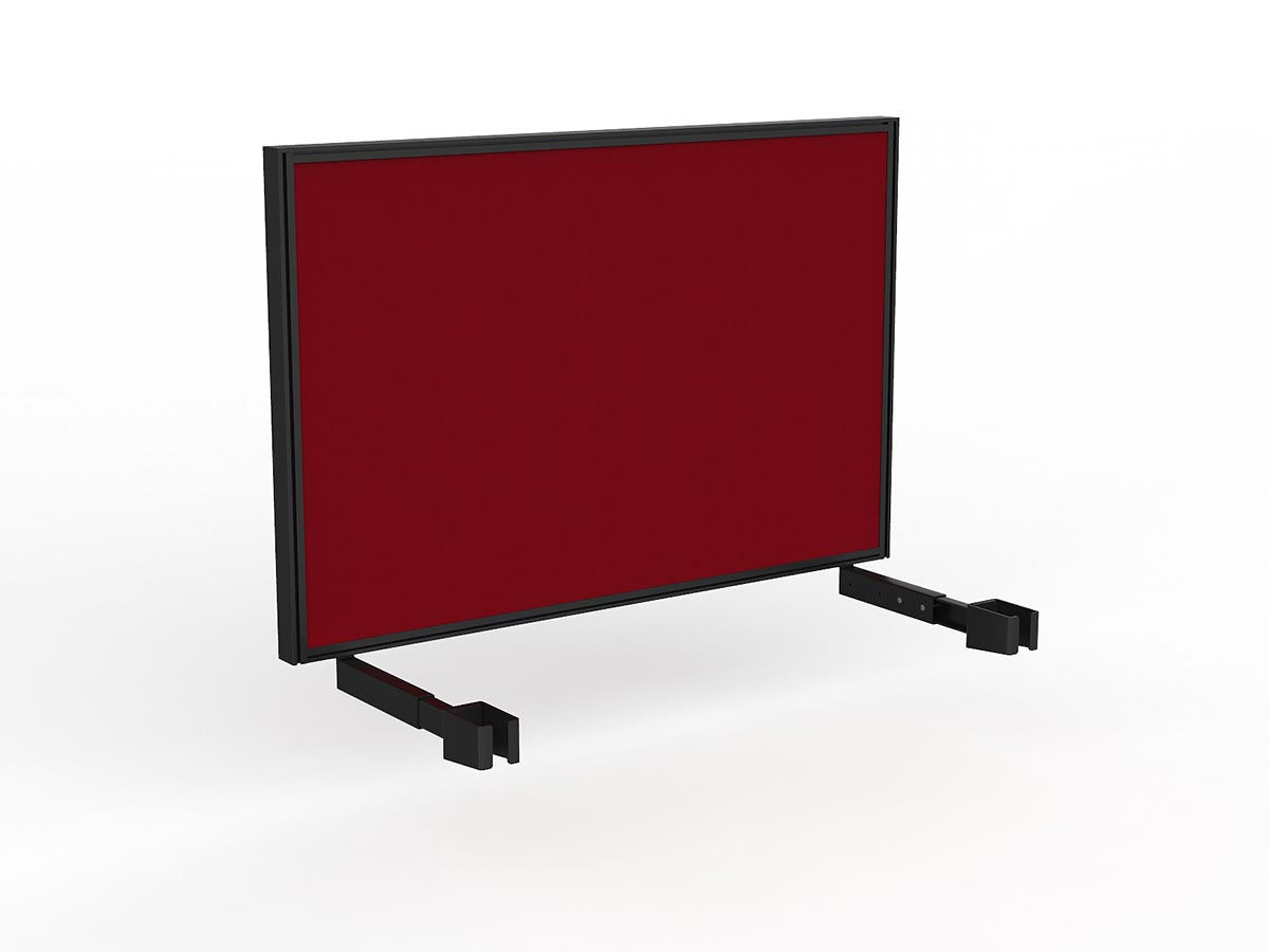 OL Studio Deskmount Screen for Agile Individual Desk – Splice Fabric Black Frame