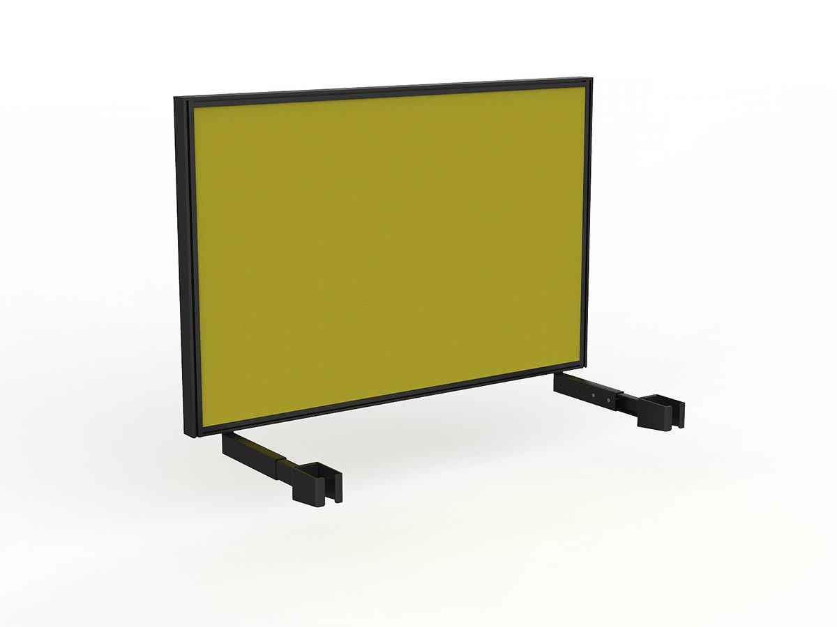 OL Studio Deskmount Screen for Agile Individual Desk – Splice Fabric Black Frame
