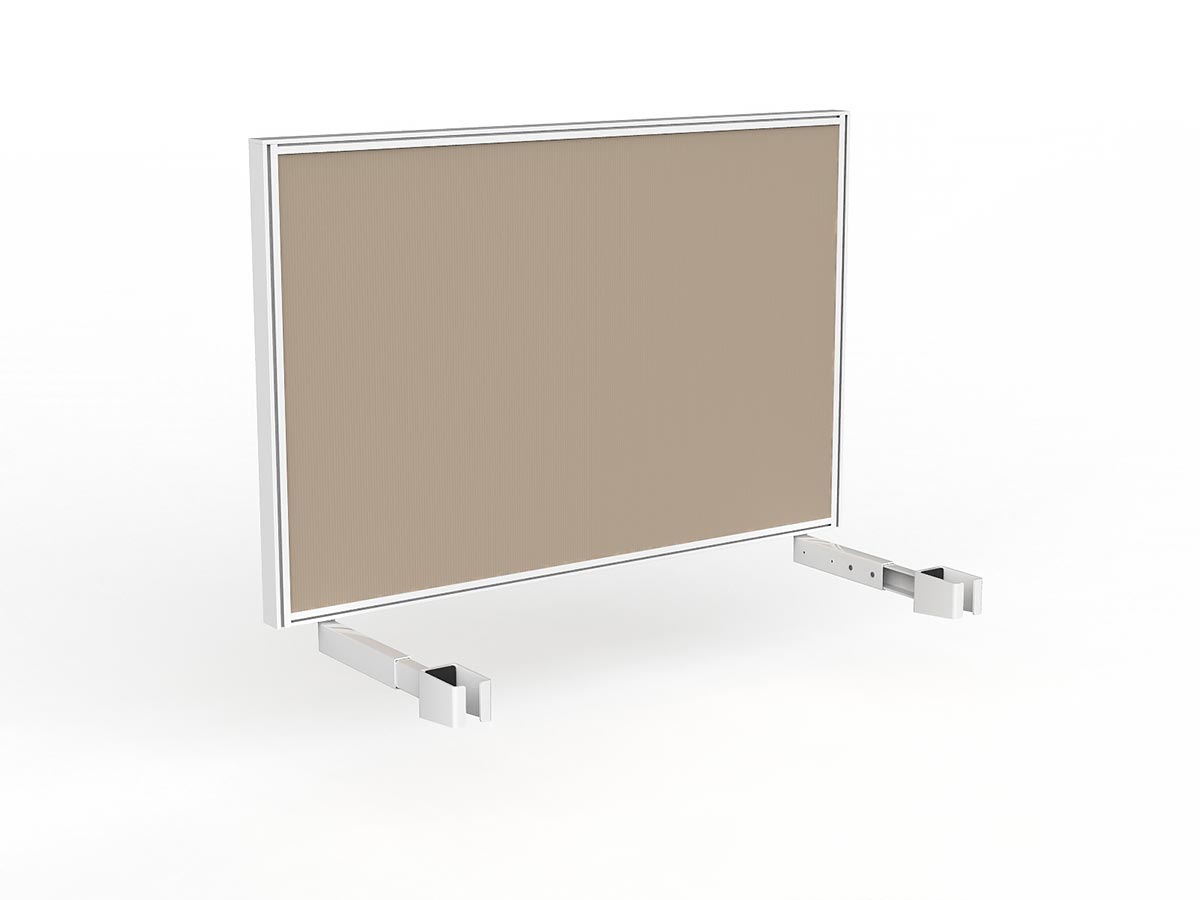 OL Studio Deskmount Screen for Agile Individual Desk – Breath Fabric White Frame
