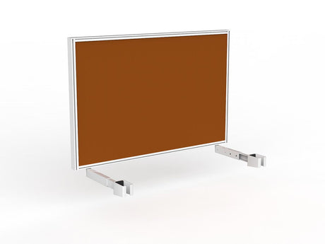 OL Studio Deskmount Screen for Agile Individual Desk – Splice Fabric White Frame