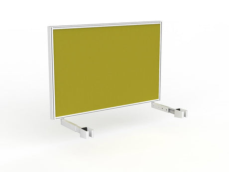 OL Studio Deskmount Screen for Agile Individual Desk – Splice Fabric White Frame