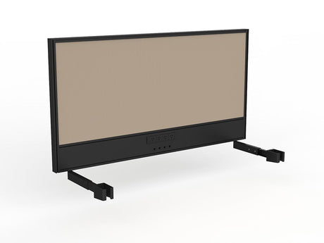 OL Studio Screen with Ducting for Agile Individual Desk – Breath Fabric with Black Frame