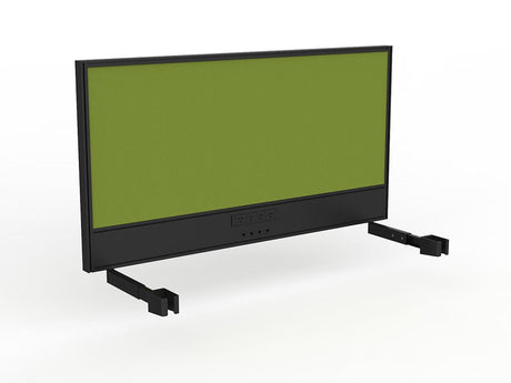 OL Studio Screen with Ducting for Agile Individual Desk – Splice Fabric with Black Frame