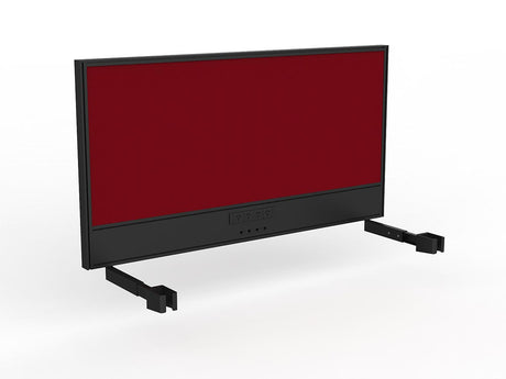 OL Studio Screen with Ducting for Agile Individual Desk – Splice Fabric with Black Frame