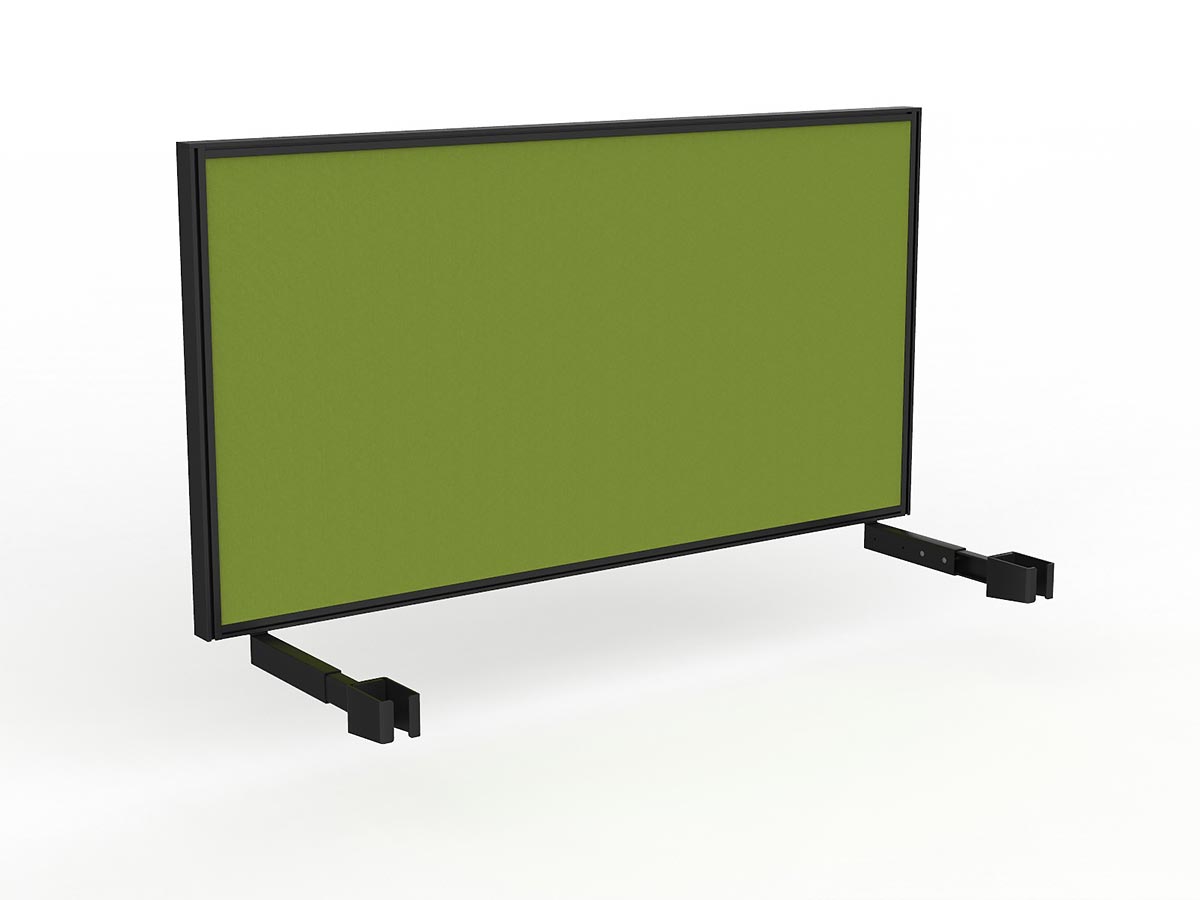OL Studio Deskmount Screen for Agile Individual Desk – Splice Fabric Black Frame
