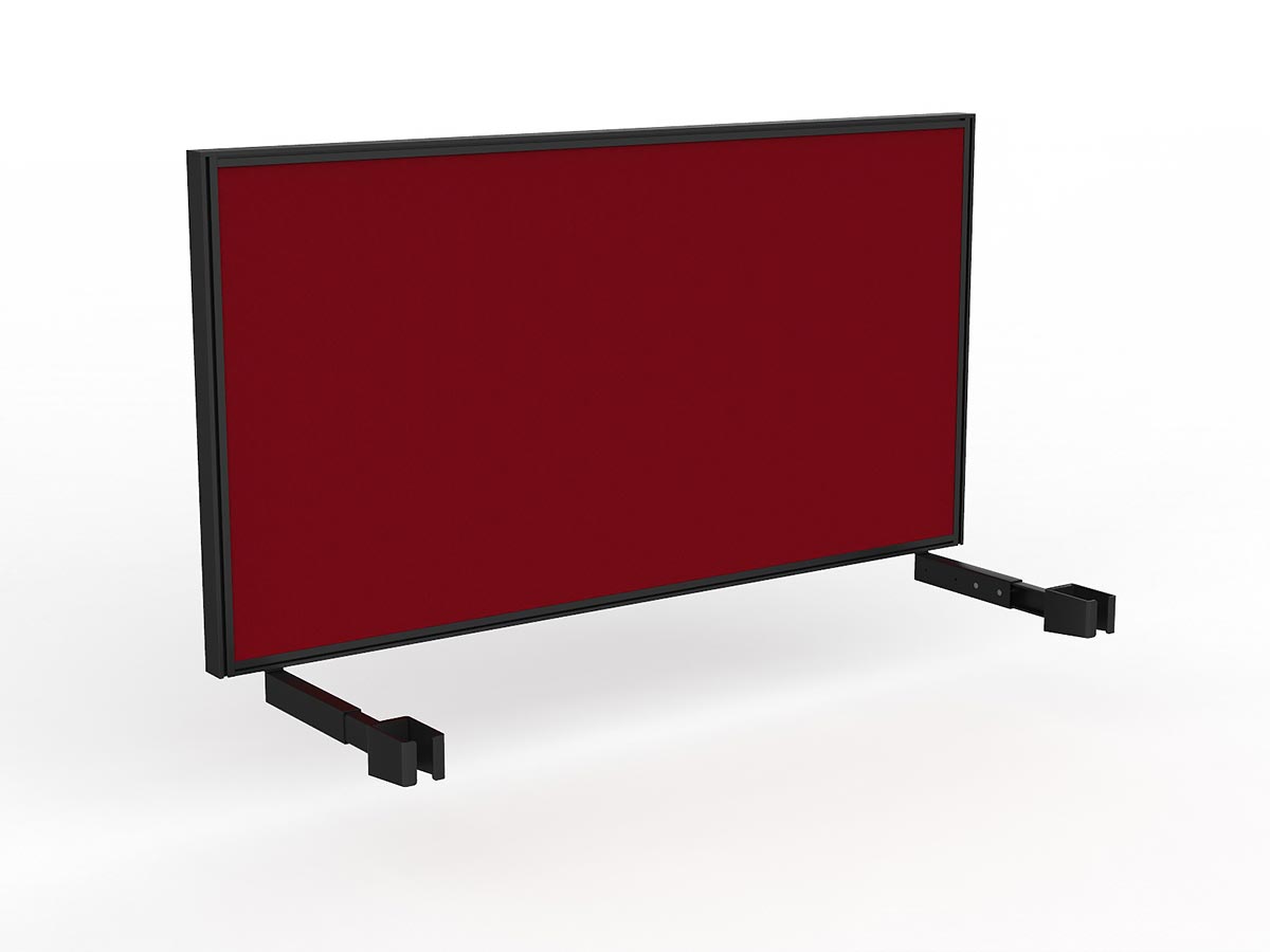 OL Studio Deskmount Screen for Agile Individual Desk – Splice Fabric Black Frame