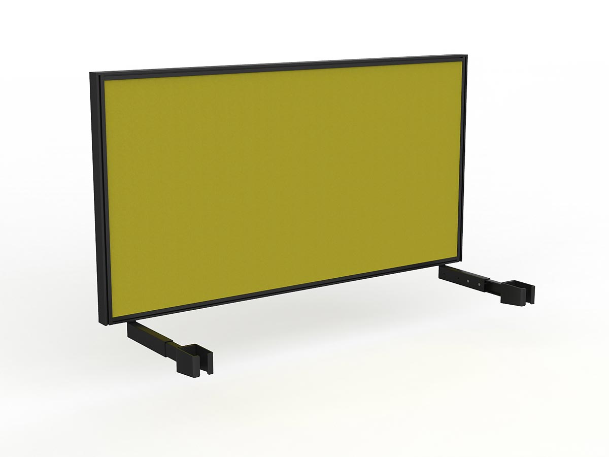 OL Studio Deskmount Screen for Agile Individual Desk – Splice Fabric Black Frame