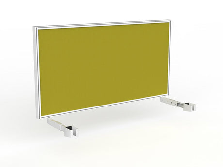 OL Studio Deskmount Screen for Agile Individual Desk – Splice Fabric White Frame