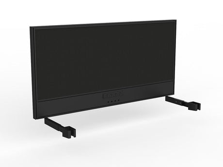 OL Studio Screen with Ducting for Agile Individual Desk – Splice Fabric with Black Frame