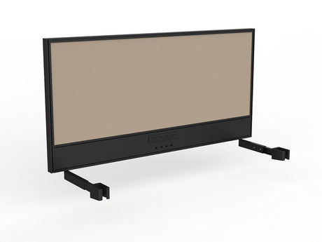 OL Studio Screen with Ducting for Agile Individual Desk – Breath Fabric with Black Frame