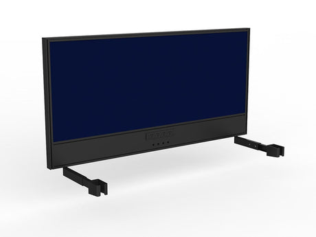 OL Studio Screen with Ducting for Agile Individual Desk – Breath Fabric with Black Frame