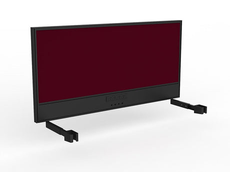 OL Studio Screen with Ducting for Agile Individual Desk – Breath Fabric with Black Frame