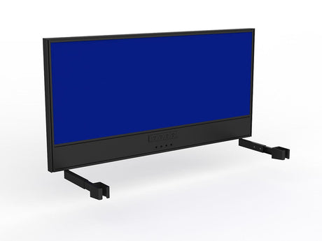 OL Studio Screen with Ducting for Agile Individual Desk – Breath Fabric with Black Frame