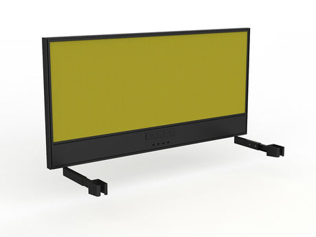 OL Studio Screen with Ducting for Agile Individual Desk – Splice Fabric with Black Frame