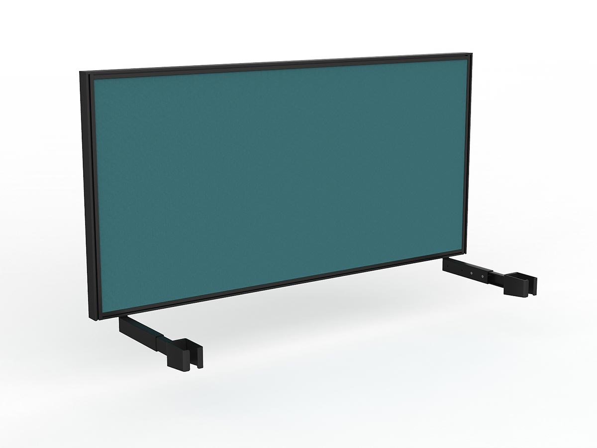 OL Studio Deskmount Screen for Agile Individual Desk – Splice Fabric Black Frame