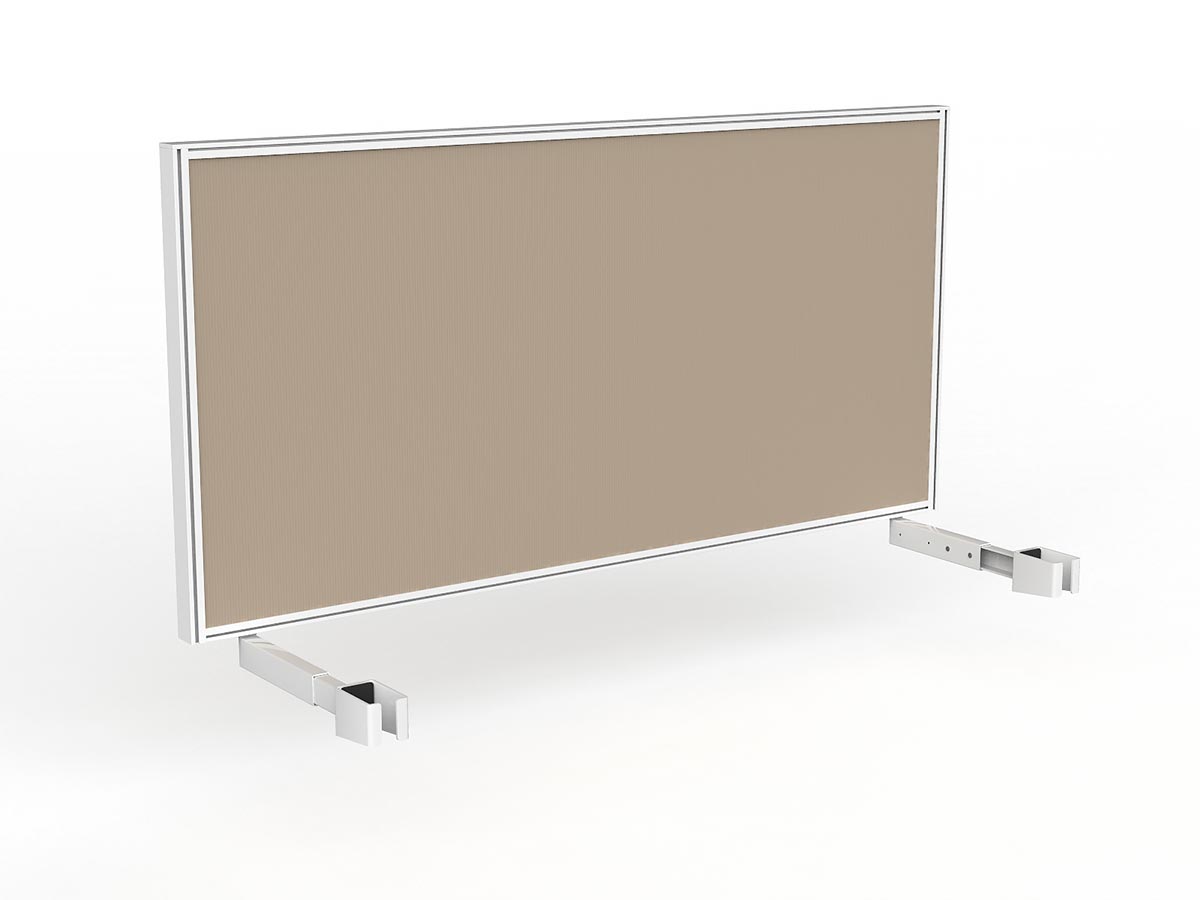 OL Studio Deskmount Screen for Agile Individual Desk – Breath Fabric White Frame