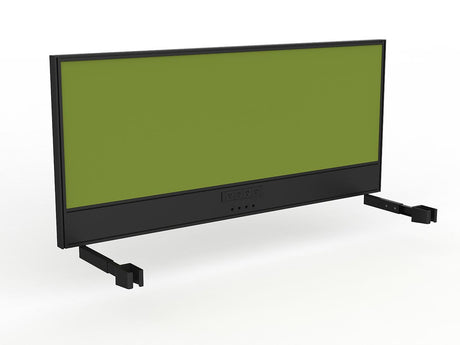OL Studio Screen with Ducting for Agile Individual Desk – Splice Fabric with Black Frame