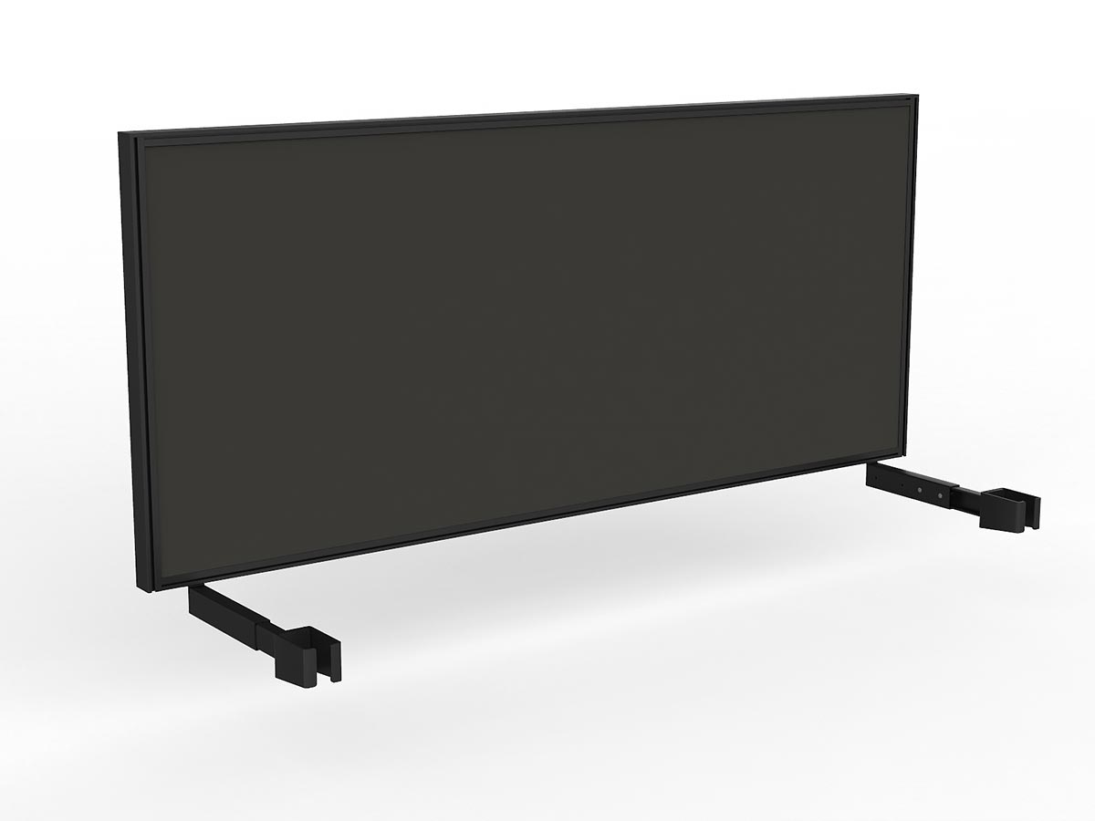 OL Studio Deskmount Screen for Agile Individual Desk – Splice Fabric Black Frame