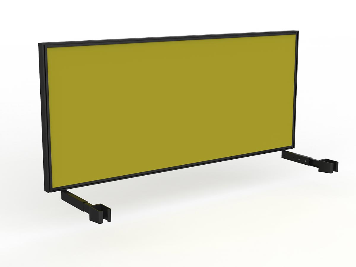 OL Studio Deskmount Screen for Agile Individual Desk – Splice Fabric Black Frame